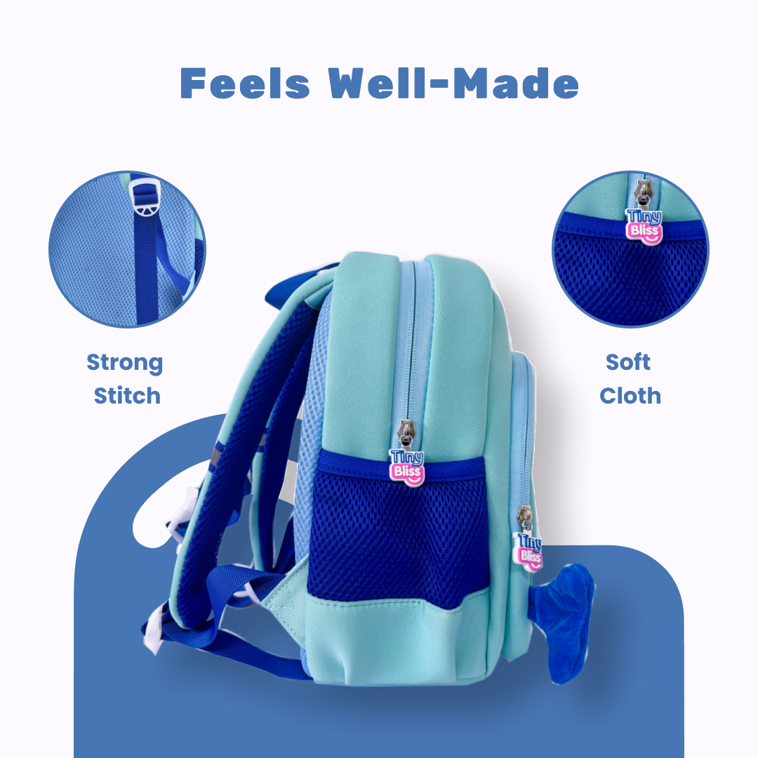 Little Shark Mini Kids Bag- Best Kindergarten Backpack Online – Tiny Bliss